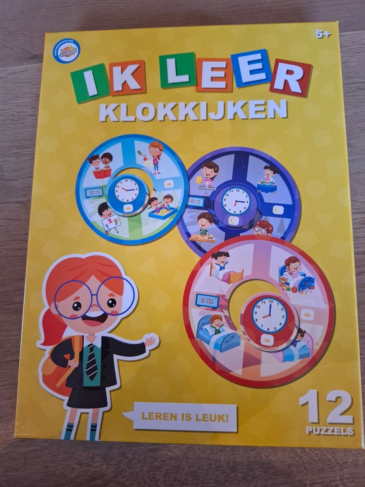 Puzzel ik leer klokkijken, Ophalen of Verzenden, 10 tot 50 stukjes
