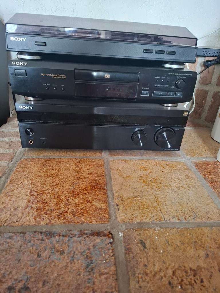Sony platenspeler, cd speler en versterker, Ophalen of Verzenden