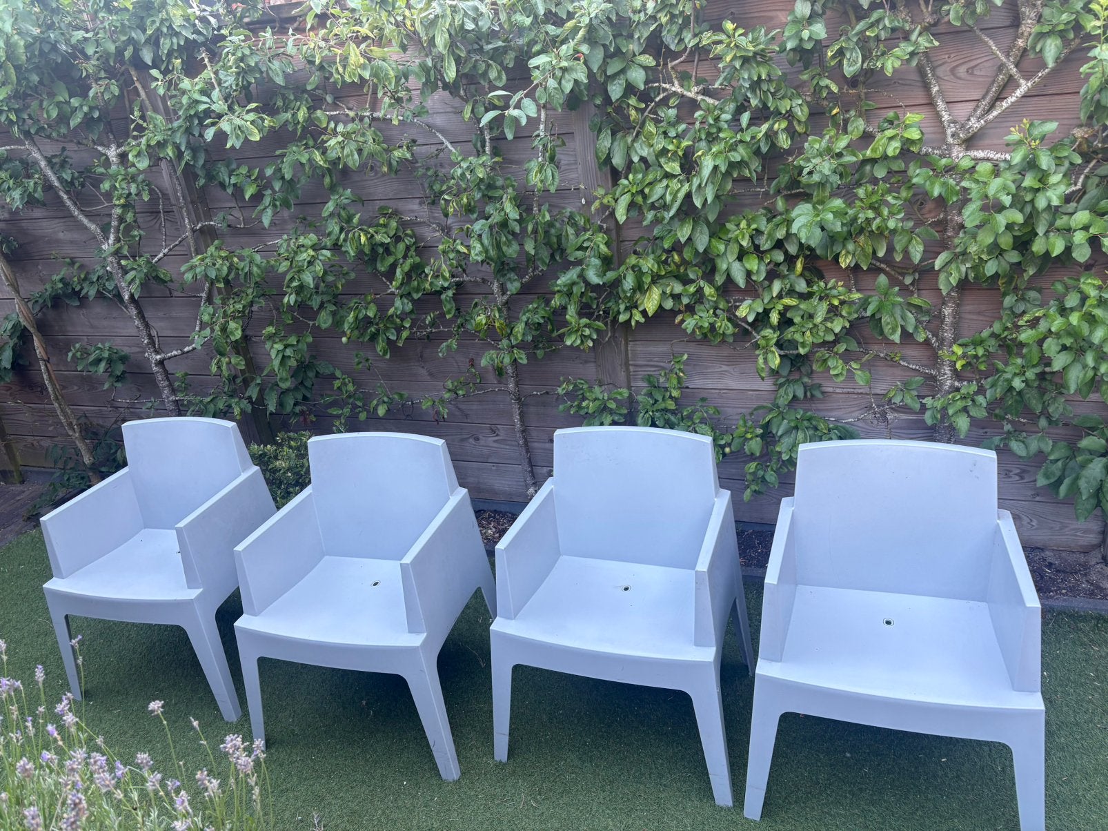 Siesta box tuinstoelen stapelbaar, Tuin en Terras, Tuinstoelen, Ophalen, Zo goed als nieuw, Kunststof
