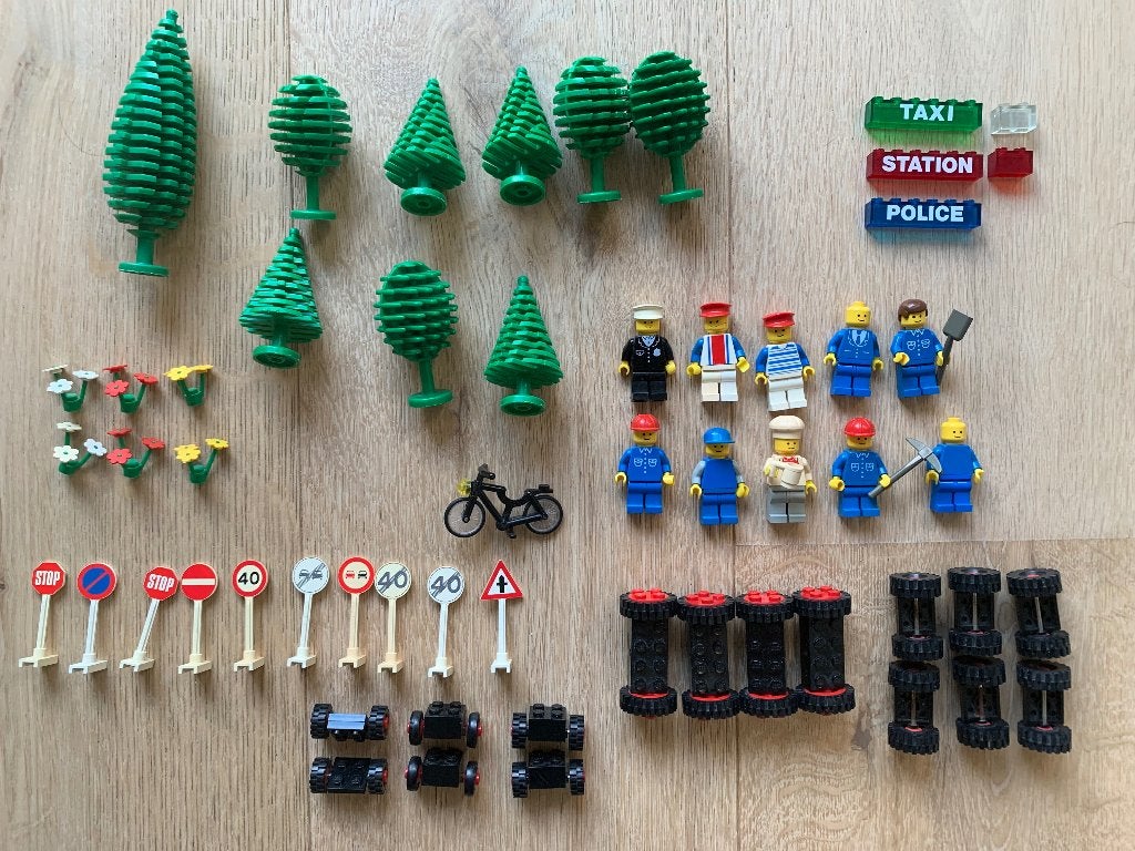Vintage LEGO Town / Legoland onderdelen jaren 70/80, Gebruikt, Overige thema's, Lego, Overige typen