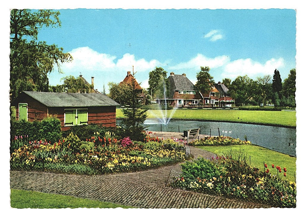 41050 Driebergen 1975 Utr Vijverlaan Postzegel afgeweekt