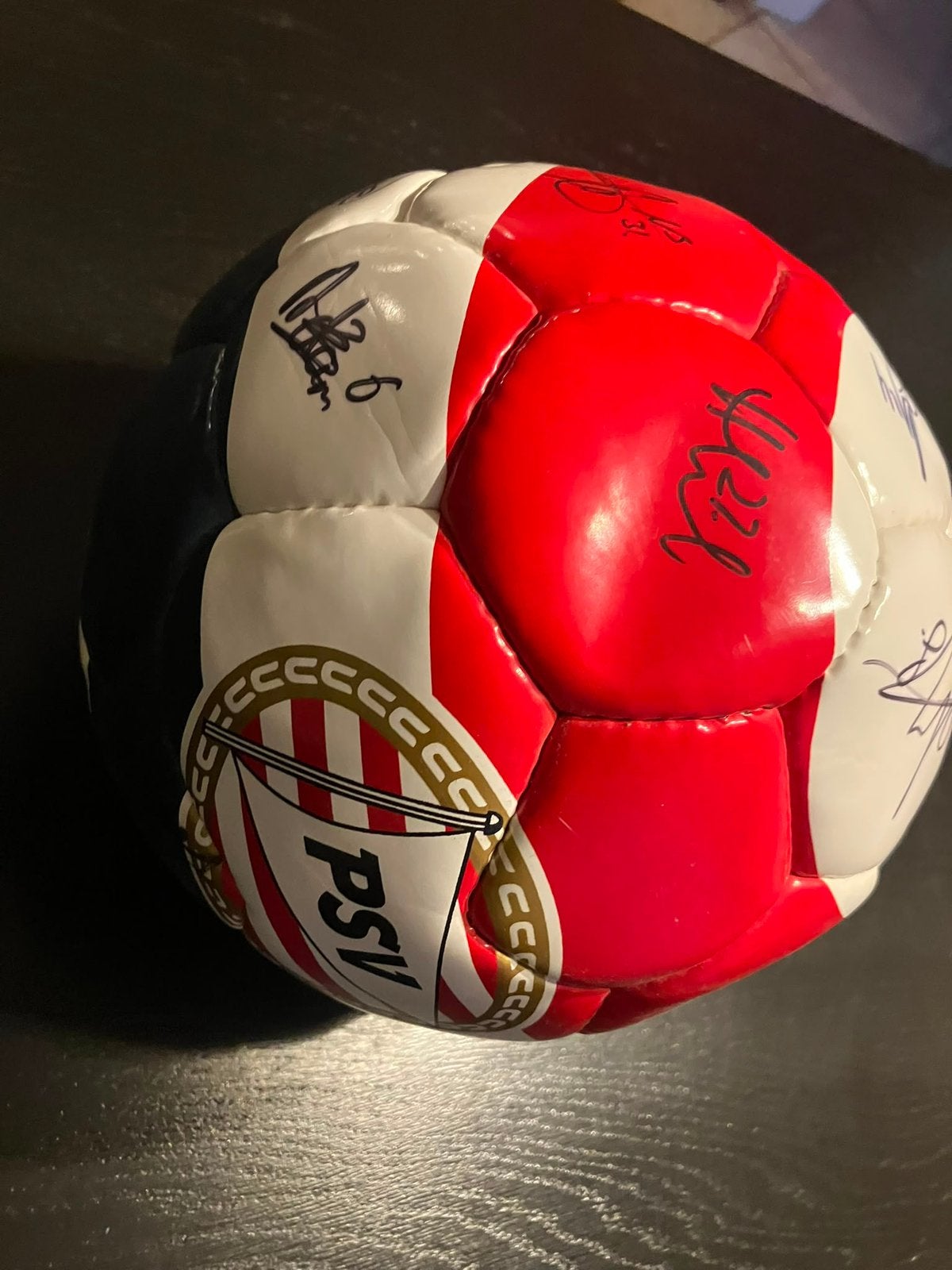 Psv voetbal met handtekeningen, Maat XL, Ophalen of Verzenden, Zo goed als nieuw, Bal