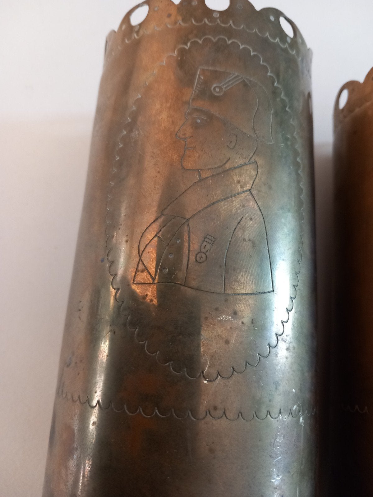 Duits trench art wo1 Napoleon, ., Ophalen of Verzenden, ., .