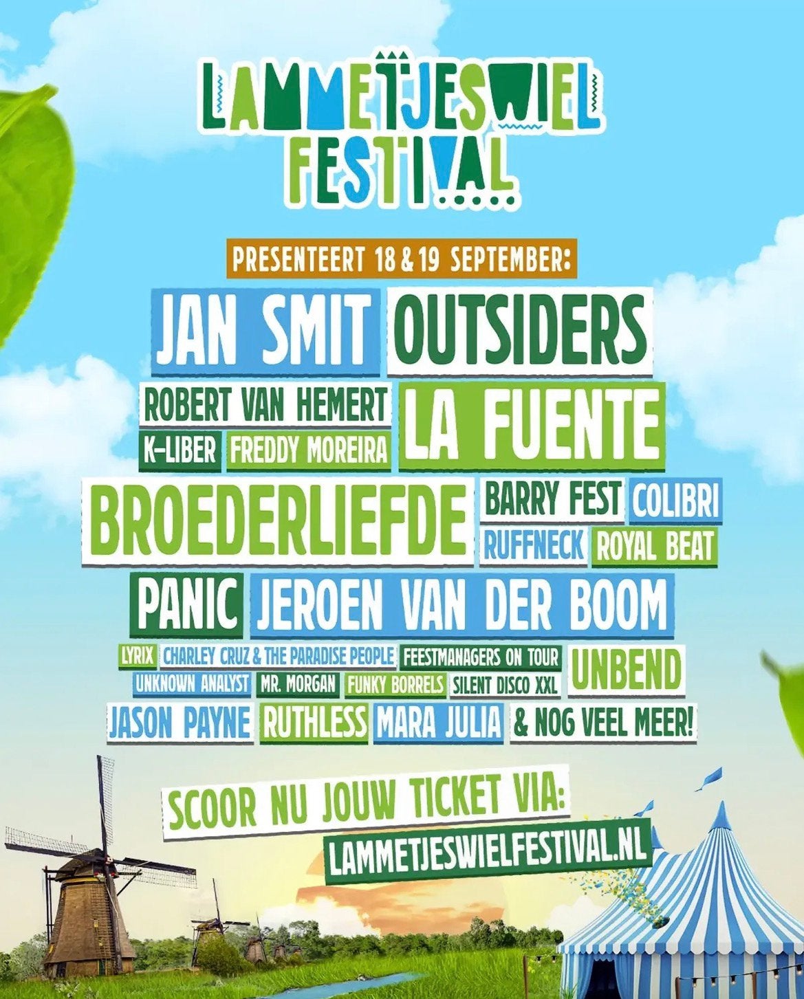 Lammetjeswiel Festival 18 September (2 Vrijdag Tickets, Tickets en Kaartjes, Eén persoon