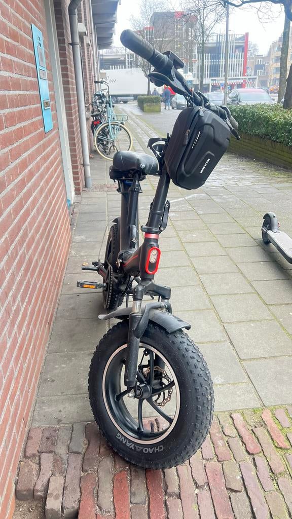 Elektrische fatbike opvouwbaar met dikke banden, Fietsen en Brommers, Gebruikt, Minder dan 47 cm, 30 tot 50 km per accu, Ophalen
