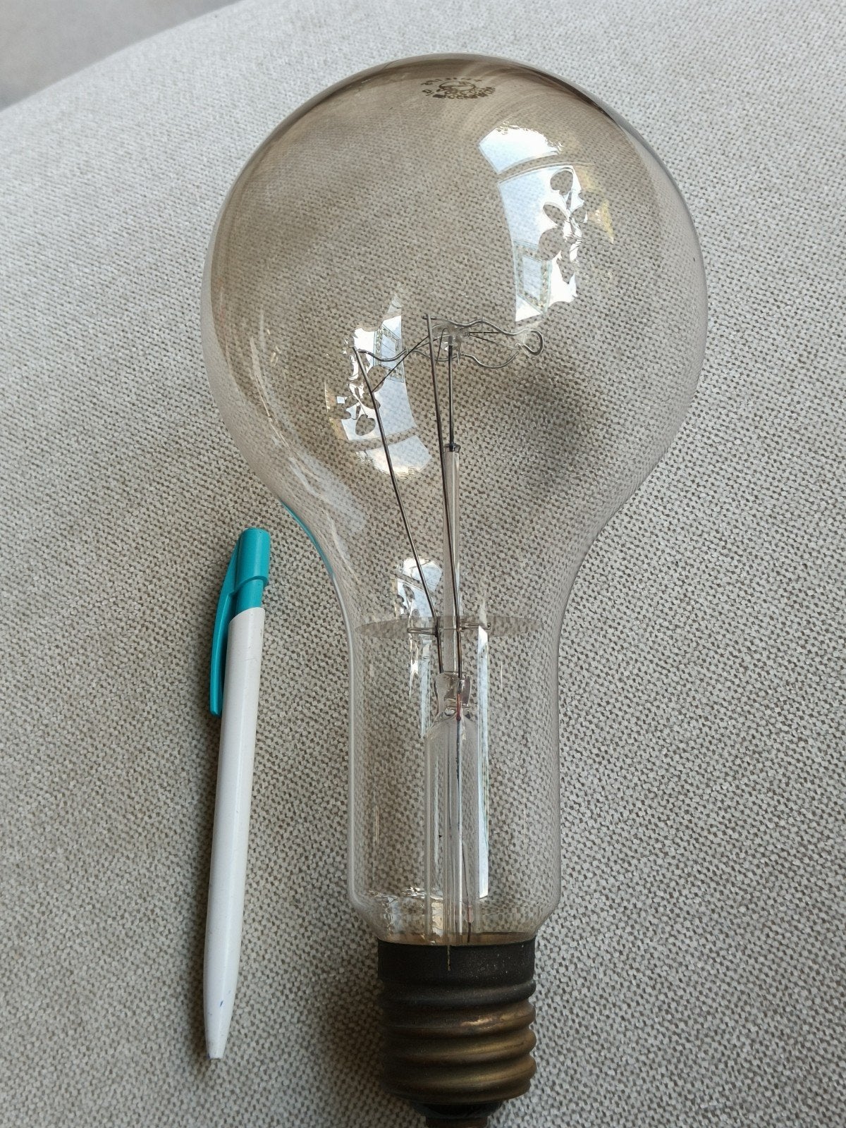 PHILIPS LAMP, ZEER GROOT, 500 WATT,GEHEEL INTACT., GLOEILAM, Ophalen of Verzenden