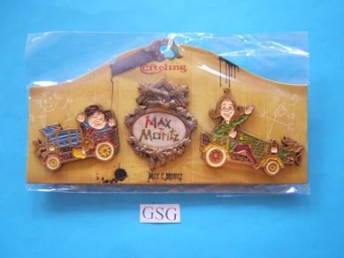 Max en Moritz nr. EPP418-01 tm EPP420-01, Verzamelen, Efteling, Ophalen of Verzenden, Nieuw, Button of Speldje