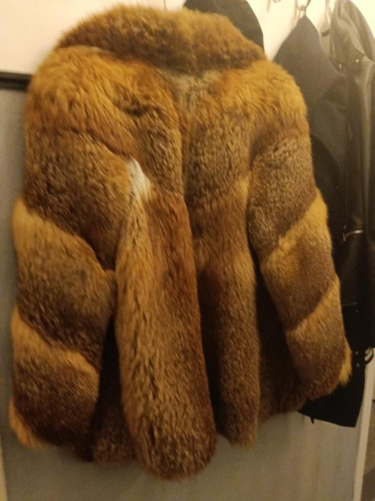 Prachtige echte rode vos bontjas., Kleding | Dames, Jassen | Winter, Ophalen of Verzenden, Zo goed als nieuw, Rood