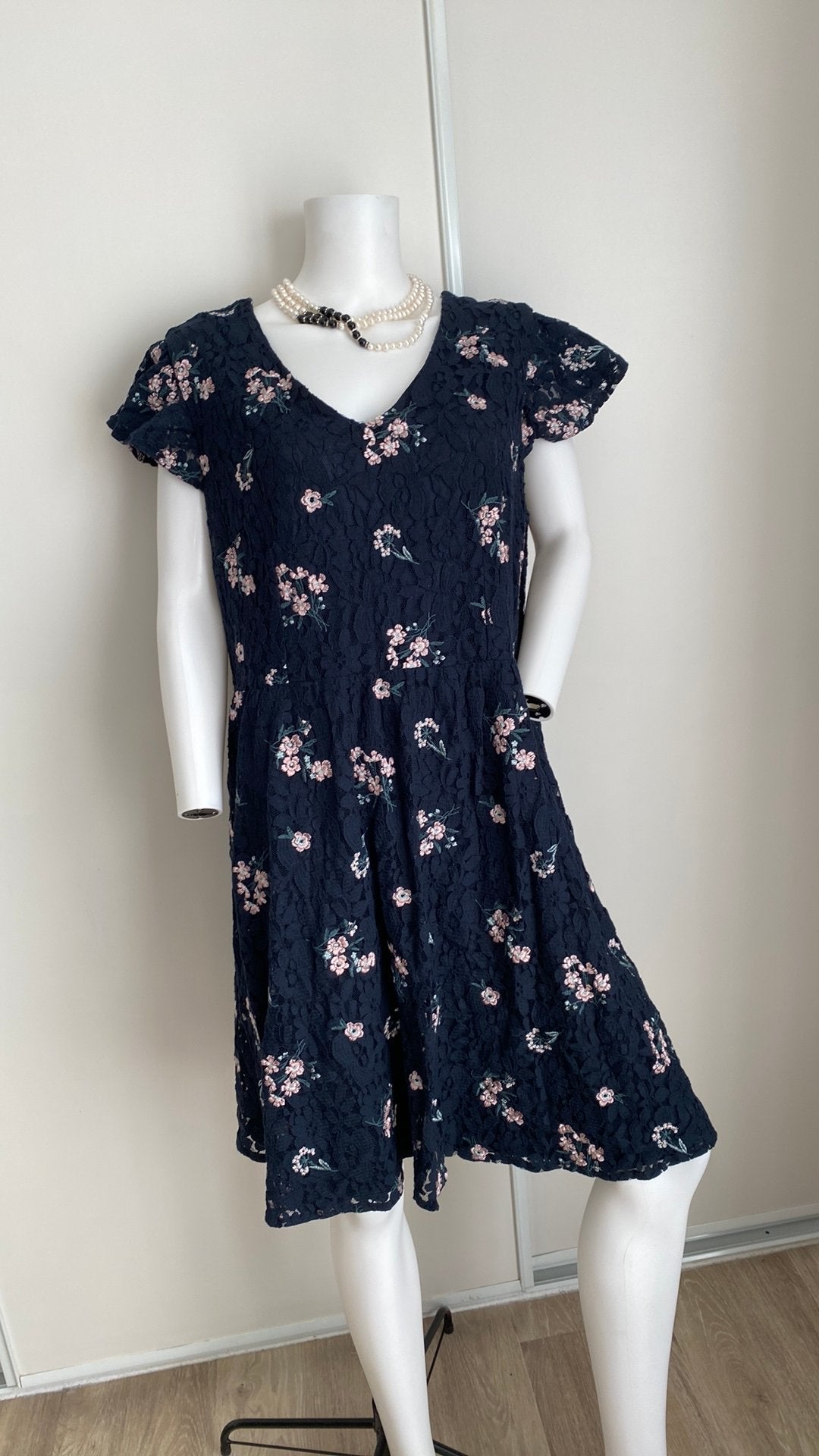 Feest jurk 46, Kleding | Dames, Gelegenheidskleding, Galajurk, Blauw, Maat 46/48 (XL) of groter, Ophalen of Verzenden