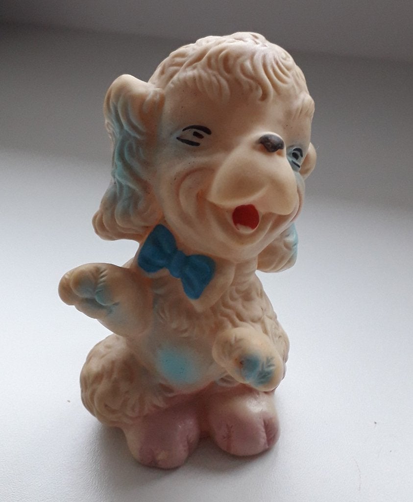 rubber / plastic piep-hondje, Verzamelen, Ophalen of Verzenden