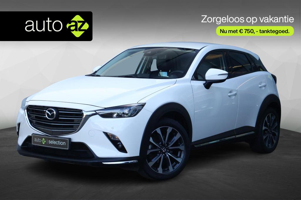 Mazda CX-3 2.0 SkyActiv-G 120 GT-M / Trekhaak / Camera, Auto's, Mazda, 1998 cc, Gebruikt, 4 cilinders, Leder en Stof