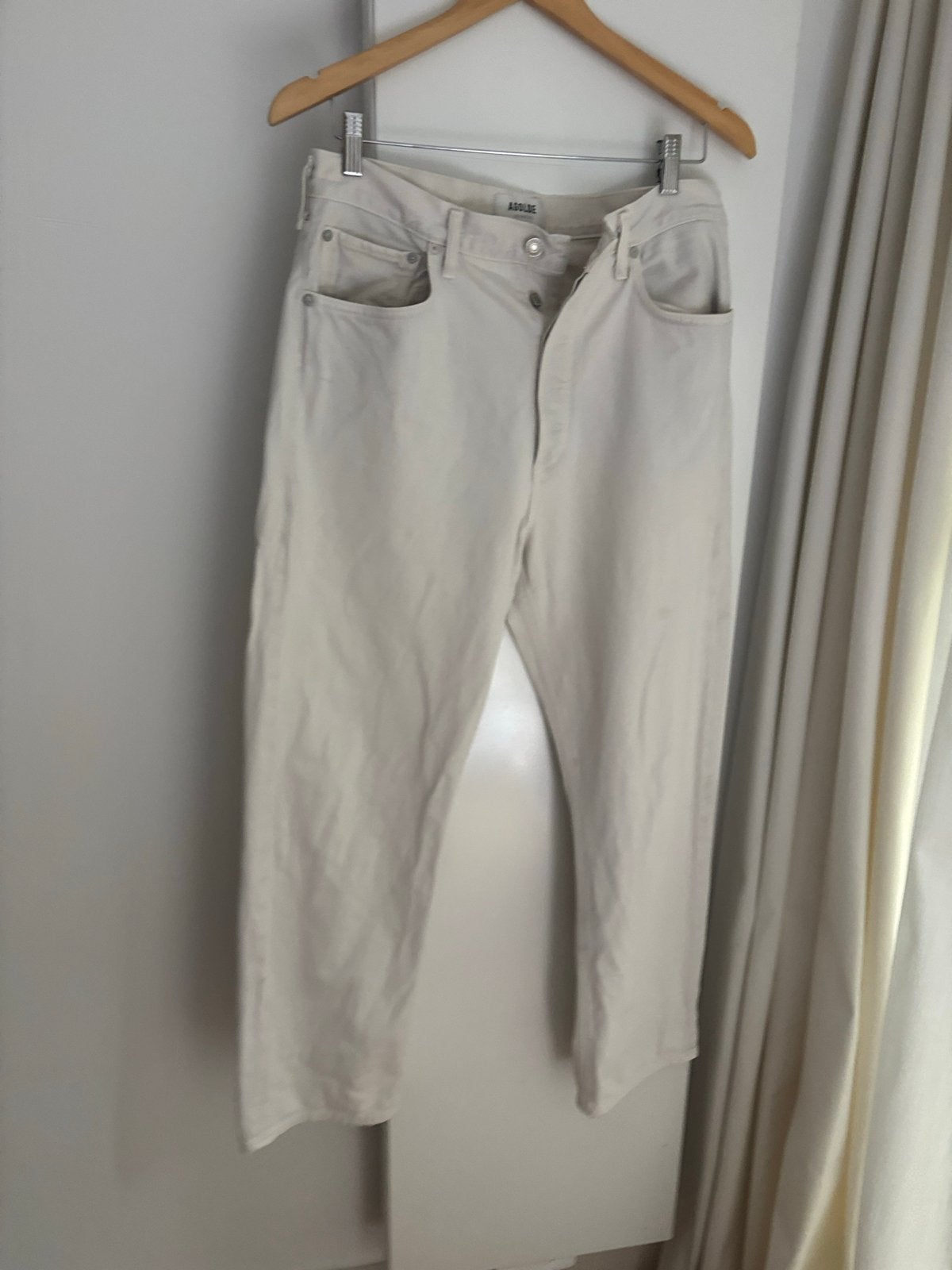 AGOLDE Los Angeles Jeans, prachtig grijs/beige/wit, maat W30, Ophalen of Verzenden, Zo goed als nieuw, Wit, W30 - W32 (confectie 38/40)