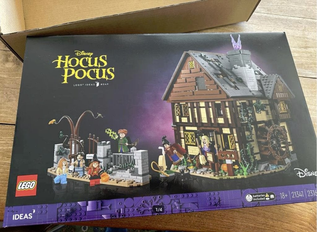 Disney Hocus Pocus: het huisje van de Sanderson-zussen |27-9, Inclusief accessoires, Lego, Nieuw, Ophalen of Verzenden