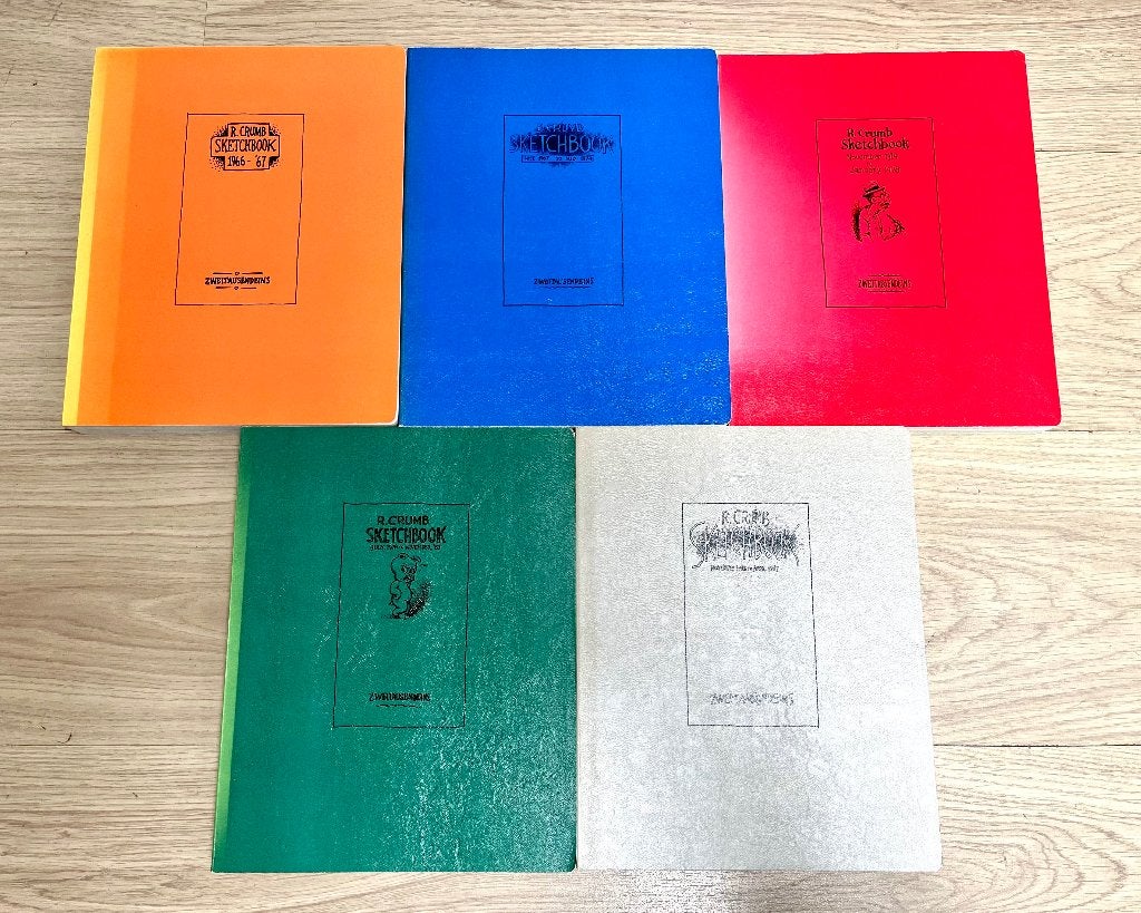 Robert Crumb 5x Sketchbook 1966 - 1987 Taschen, Boeken, Stripboeken, Zo goed als nieuw, Complete serie of reeks, Ophalen of Verzenden