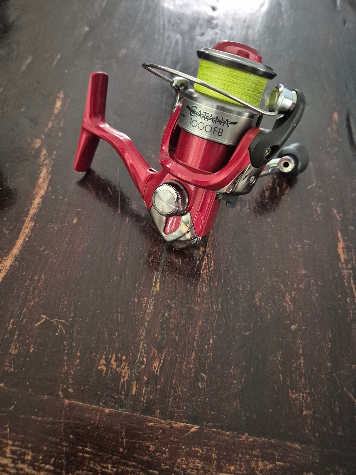 Shimano Catana 1000FB. spinmolen, Catana, Ophalen of Verzenden, Zo goed als nieuw, 1000FD