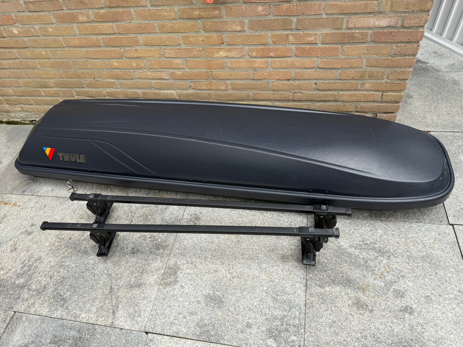 Dakkoffer +dakdragers, Auto diversen, Dakkoffers, Ophalen, Zo goed als nieuw