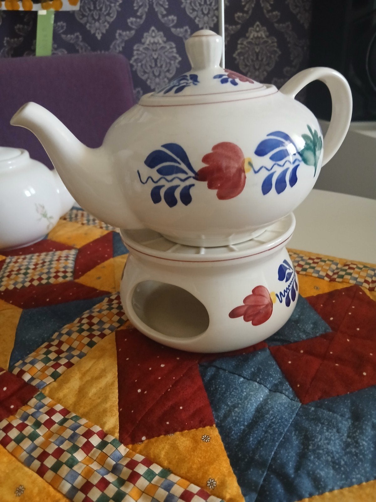 Diverse serviesonderdelen: theepotten, suikerpot, melkkan, Huis en Inrichting, Gebruikt, Overige merken, Keramiek, Vintage
