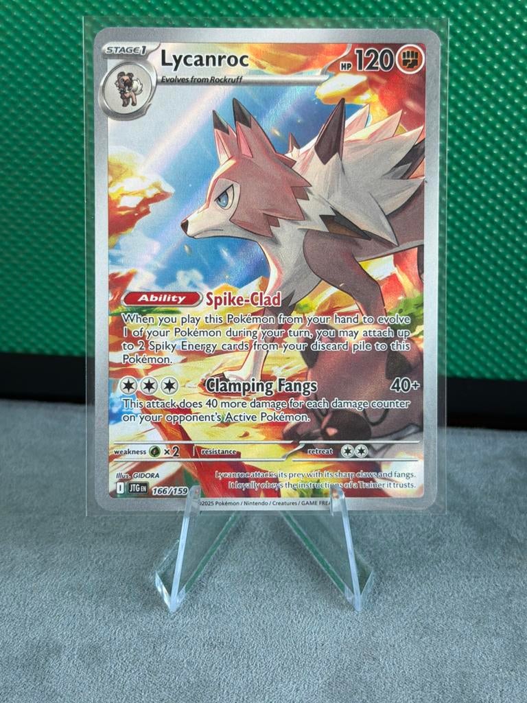 Pokémon Lycanroc 166/159 Full Art Kaart, Ophalen of Verzenden, Zo goed als nieuw, Losse kaart