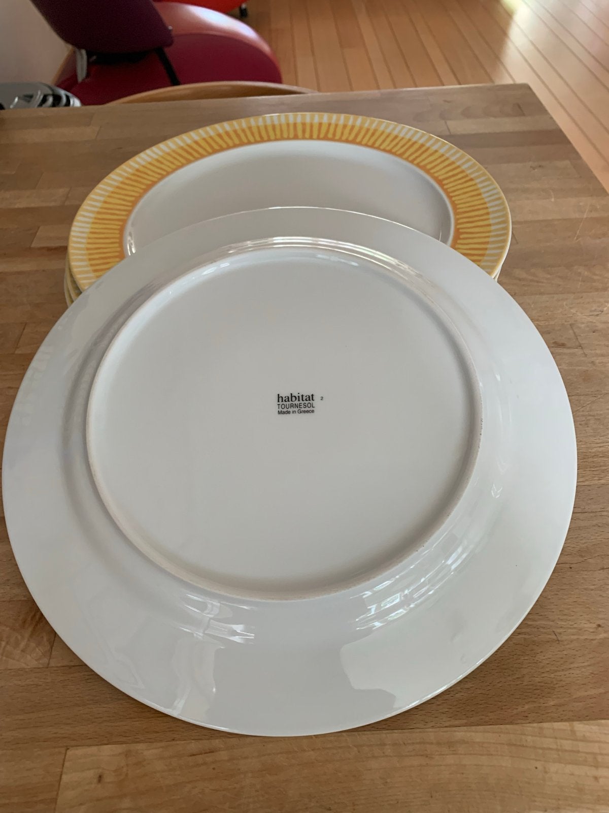 Habitat Tournesol onderborden - set van 6, Ophalen, Gebruikt, Overige merken, Keramiek