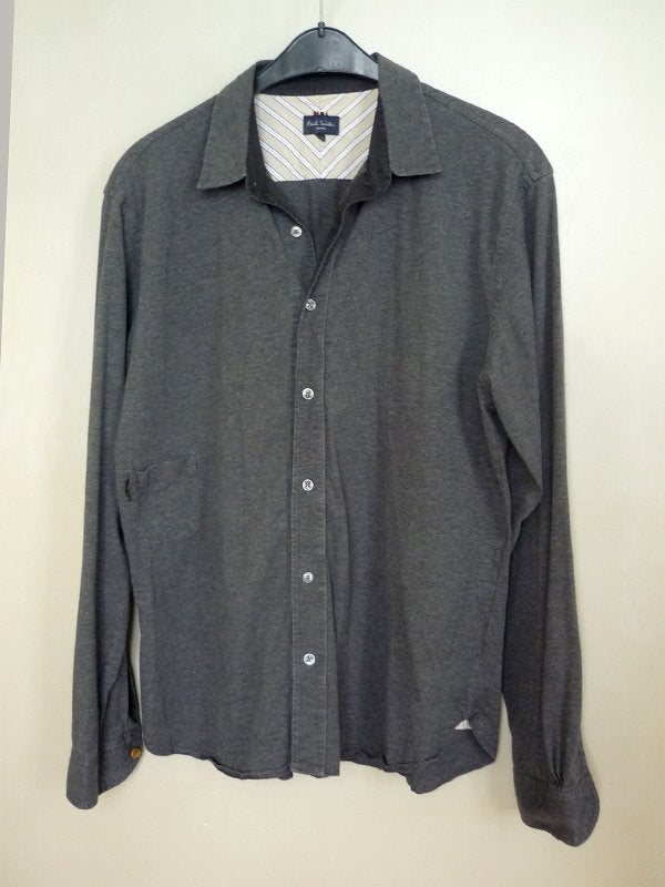 Paul Smith jeans overhemd, grijs, met leuk zakje, maat XXL, Kleding | Heren, Paul Smith, Ophalen of Verzenden, Zo goed als nieuw