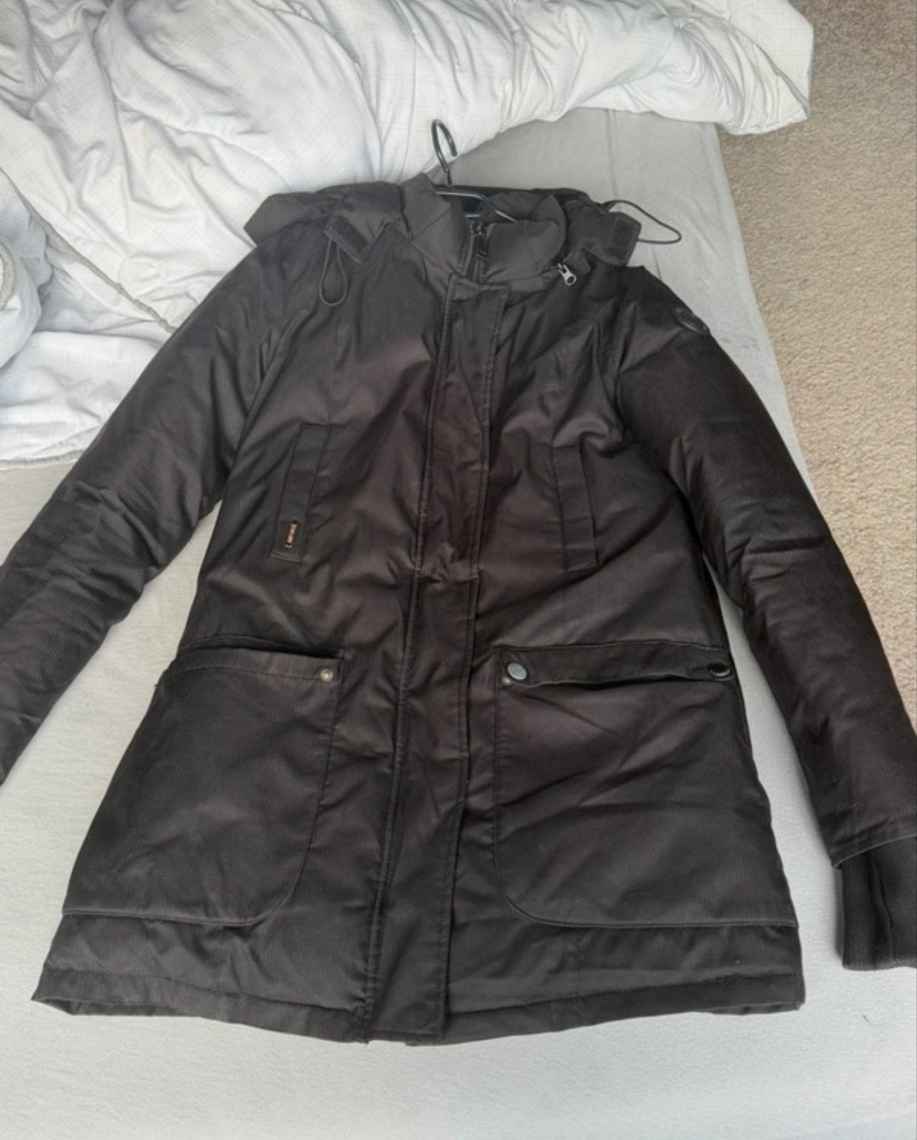 Airforce winterjas dames zwart - Maat M, Ophalen of Verzenden, Gedragen, Maat 38/40 (M), Zwart