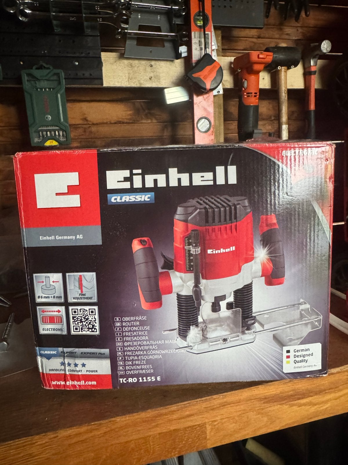 Einhell Bovenfrees TC-RO 1155 E - Nieuw in doos, Doe-het-zelf en Verbouw, Gereedschap | Freesmachines, Ophalen of Verzenden, Nieuw