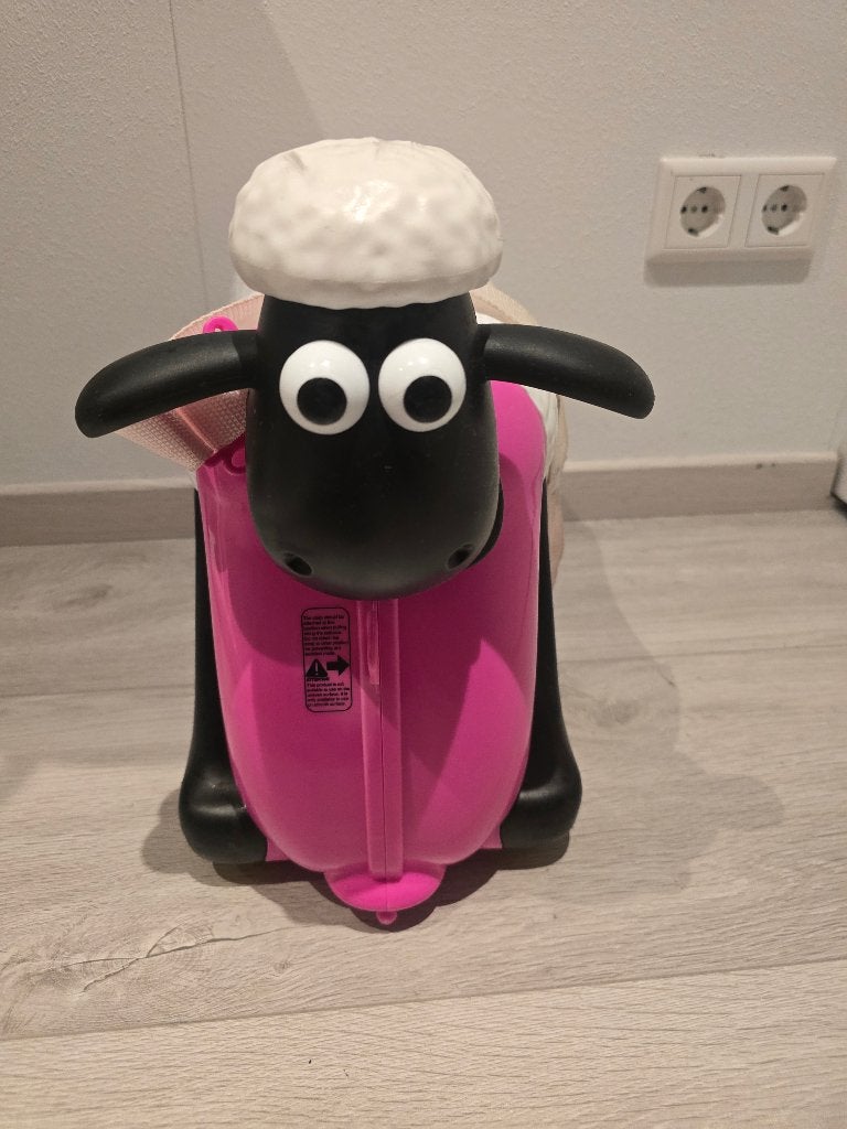 Shaun het scheep koffer, Ophalen of Verzenden, Gebruikt, Hard kunststof, Wieltjes