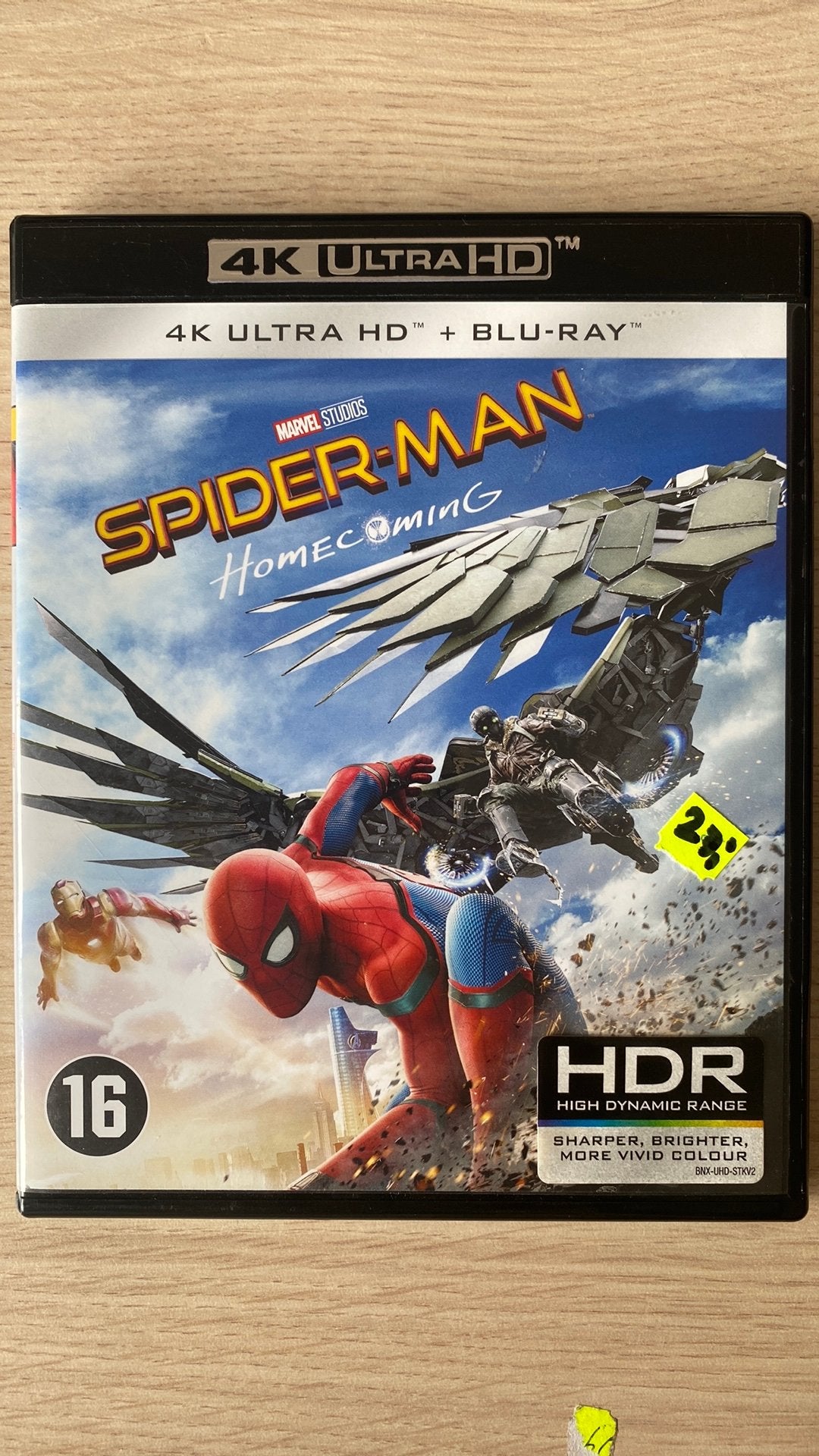 Spiderman homecoming 4k uhd blu ray NL versie, Cd's en Dvd's, Blu-ray, Ophalen of Verzenden, Zo goed als nieuw, Tekenfilms en Animatie