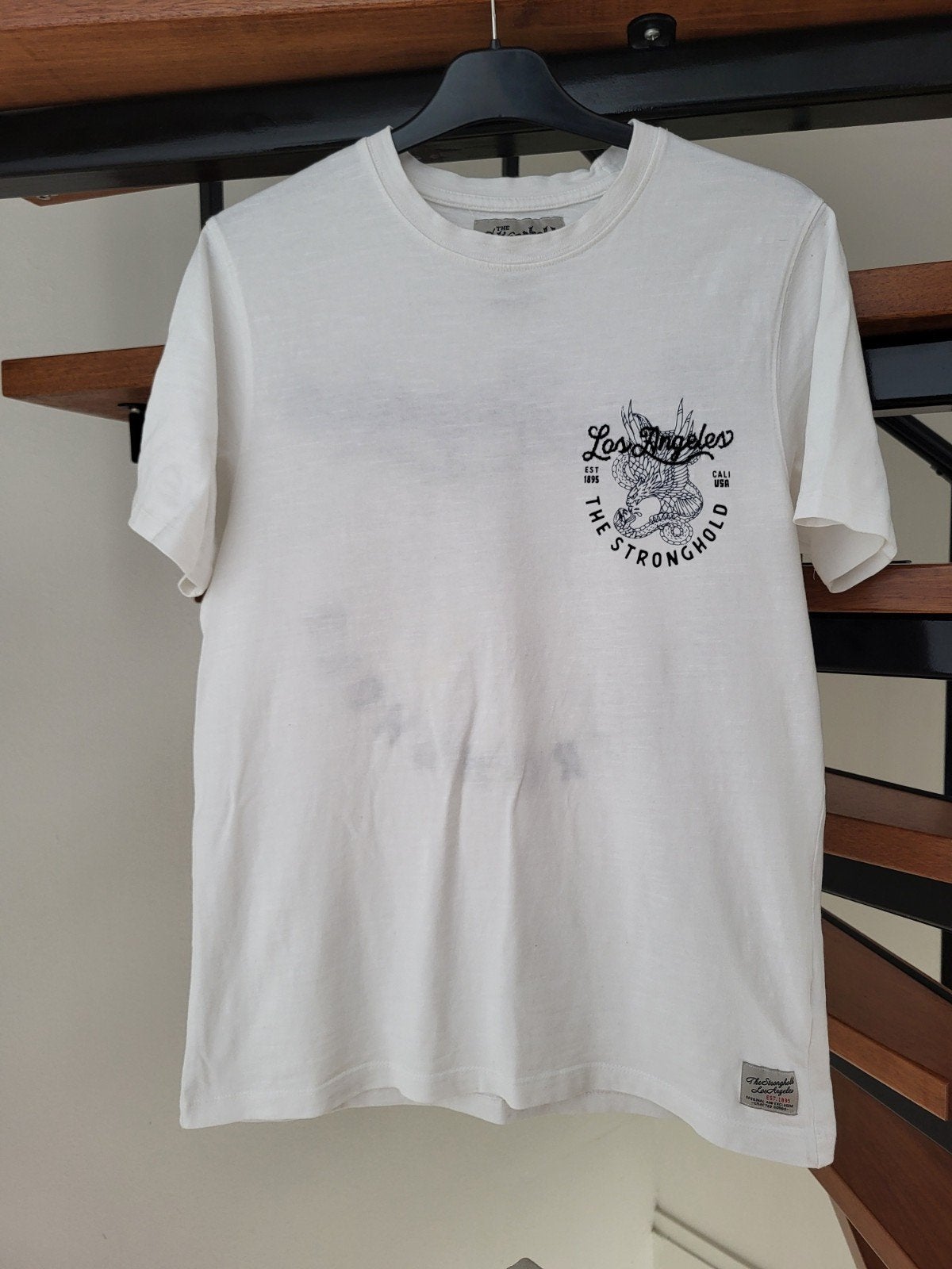 The Stronghold Los Angeles T-shirt - Maat XS, Ophalen of Verzenden, Zo goed als nieuw, Maat 46 (S) of kleiner, Wit