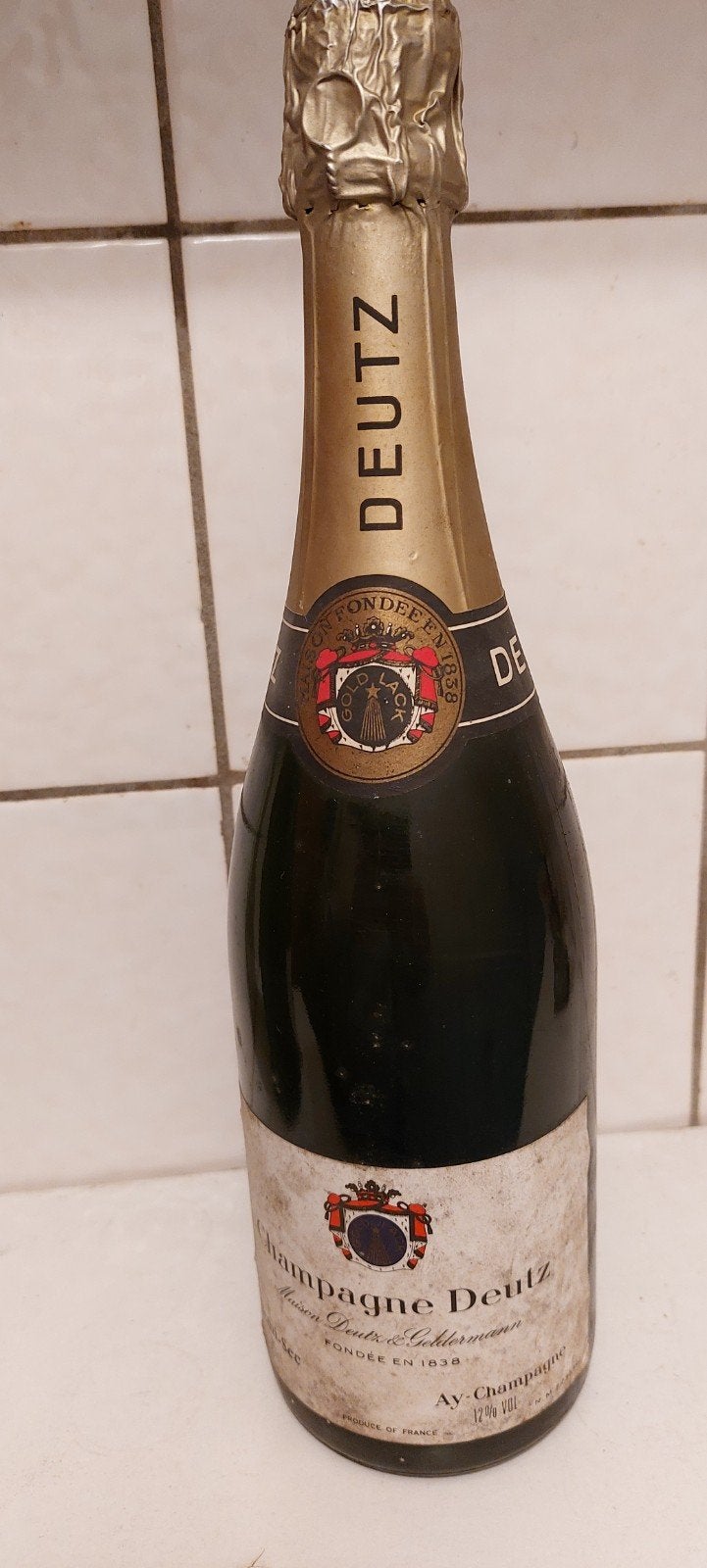 2x Oude fles champagne/ wijn, Ophalen of Verzenden