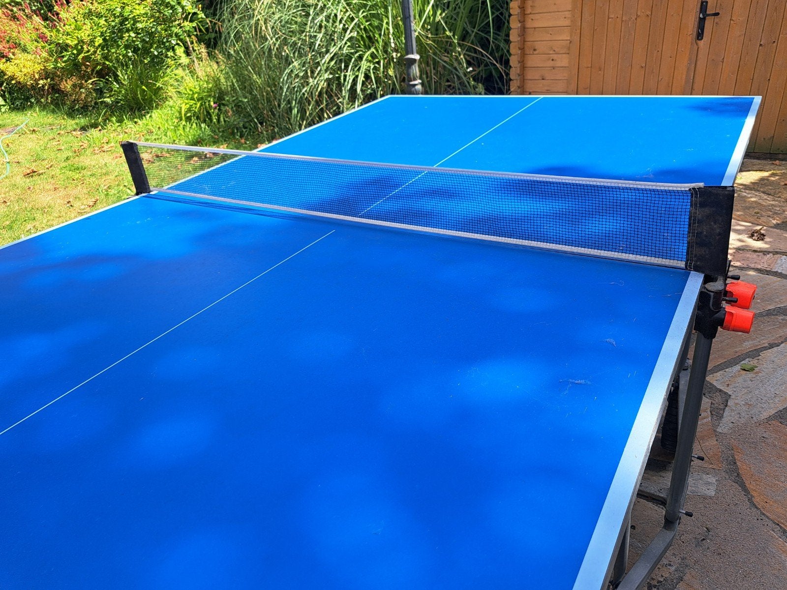 Tafeltennistafel outdoor Artengo met beschermhoes, Ophalen, Gebruikt, Tafel Outdoor, Verrijdbaar