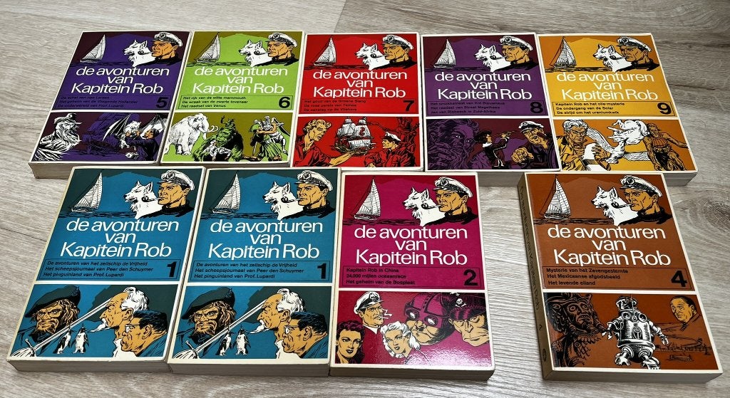 De Avonturen van Kapitein Rob, Pieter Kuhn 1, 1, 2, 4-9, Meerdere stripboeken, Ophalen of Verzenden, Gelezen, Pieter Kuhn