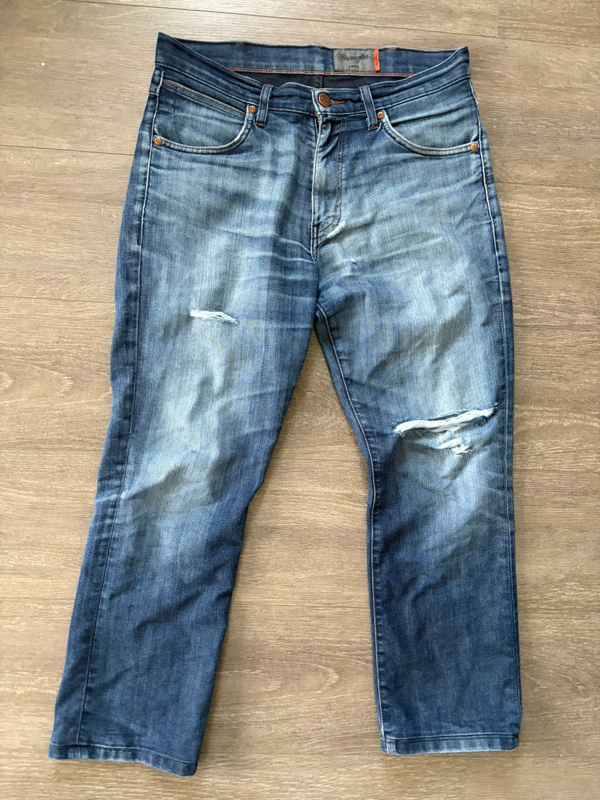 Wrangler vintage dames denim spijkerbroek  W33, Ophalen of Verzenden, Gedragen, Blauw, W33 - W36 (confectie 42/44)