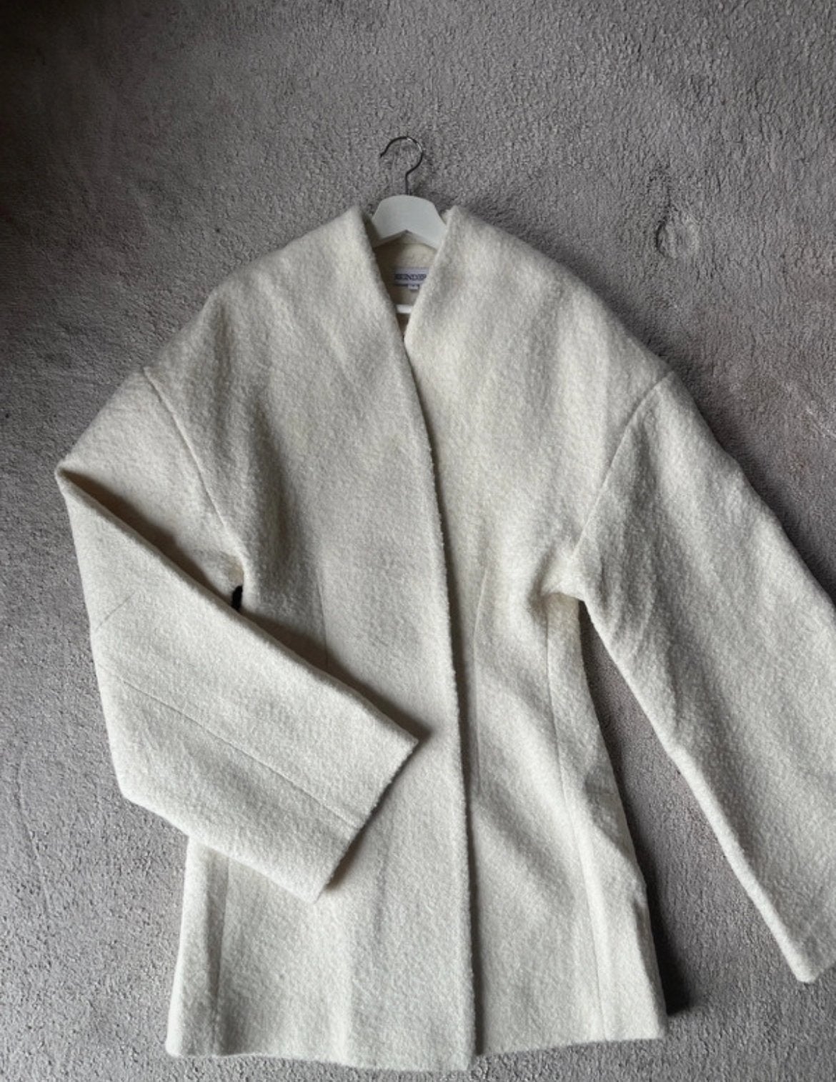 Reinder's Witte Bouclé Jas Maat S, Kleding | Dames, Ophalen of Verzenden, Zo goed als nieuw, Maat 36 (S), Wit