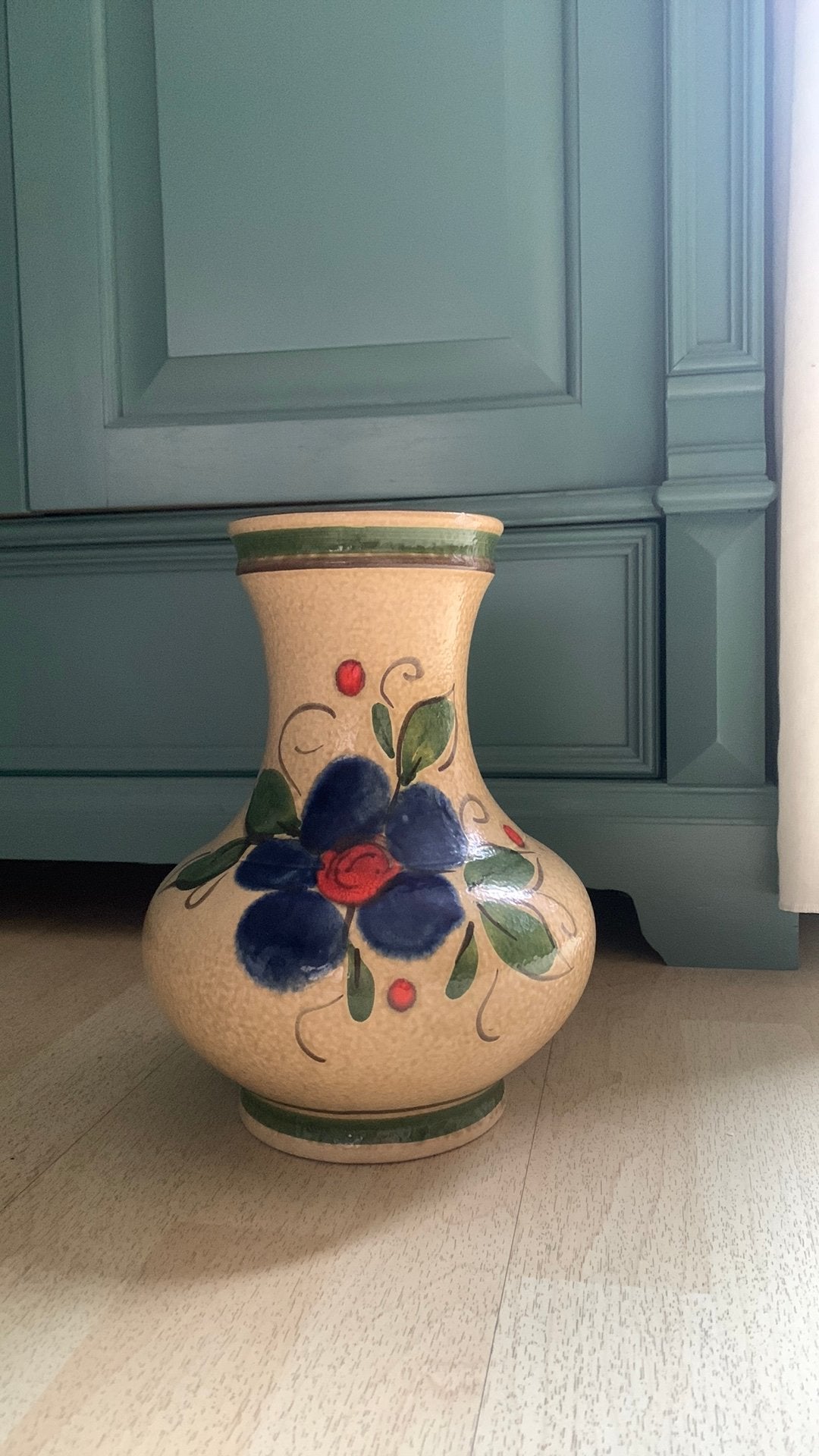 West Germany vaas bloempot vintage pot met bloem, Antiek en Kunst, Antiek | Vazen, Ophalen of Verzenden