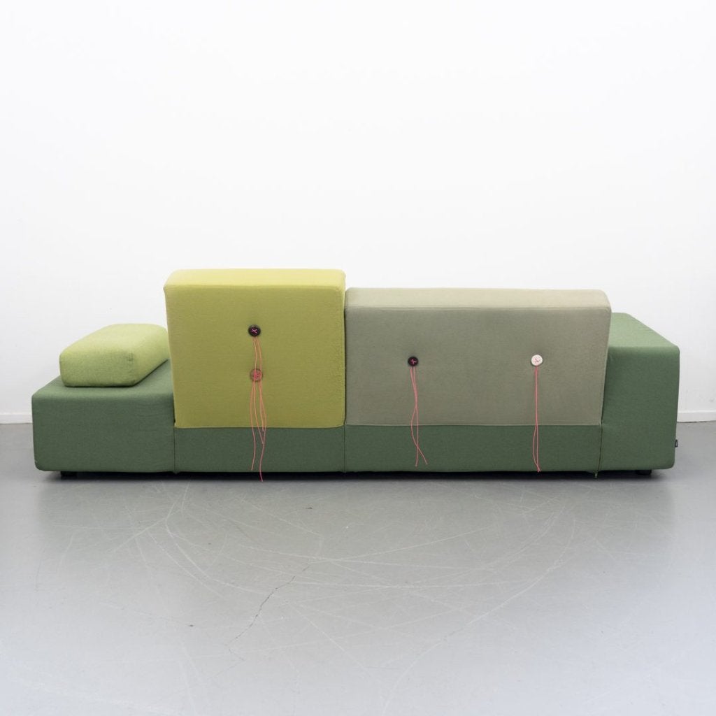 Vitra Polder Sofa XS Groen Stof, Niet ingevuld, Nieuw, Niet ingevuld, Niet ingevuld