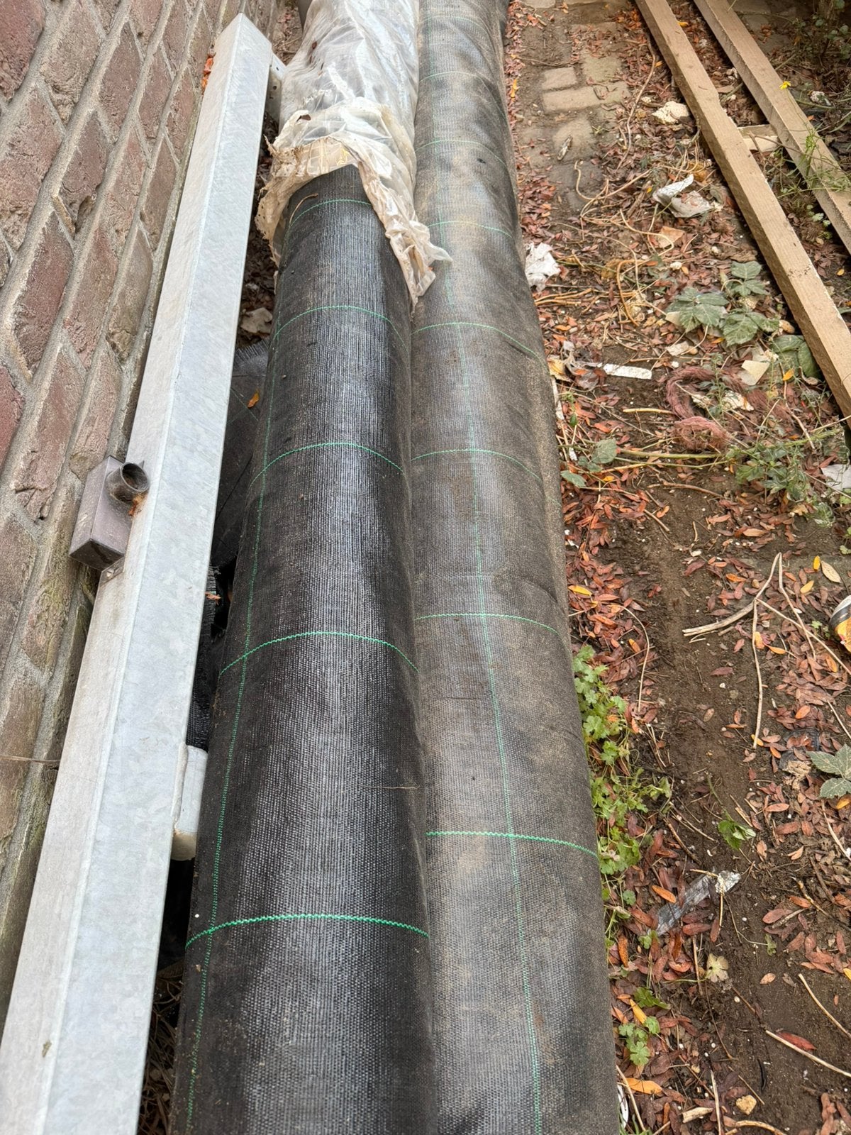 Worteldoek  nieuw 5,25x100m, Ophalen, Zo goed als nieuw, 15 m² of meer, Overige typen