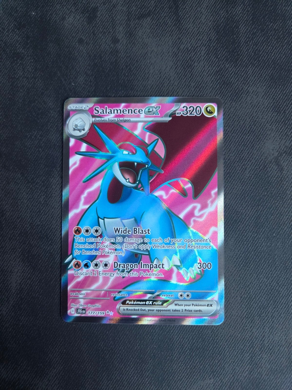 Salamence ex JTG177 Packfresh NM, Ophalen of Verzenden, Zo goed als nieuw