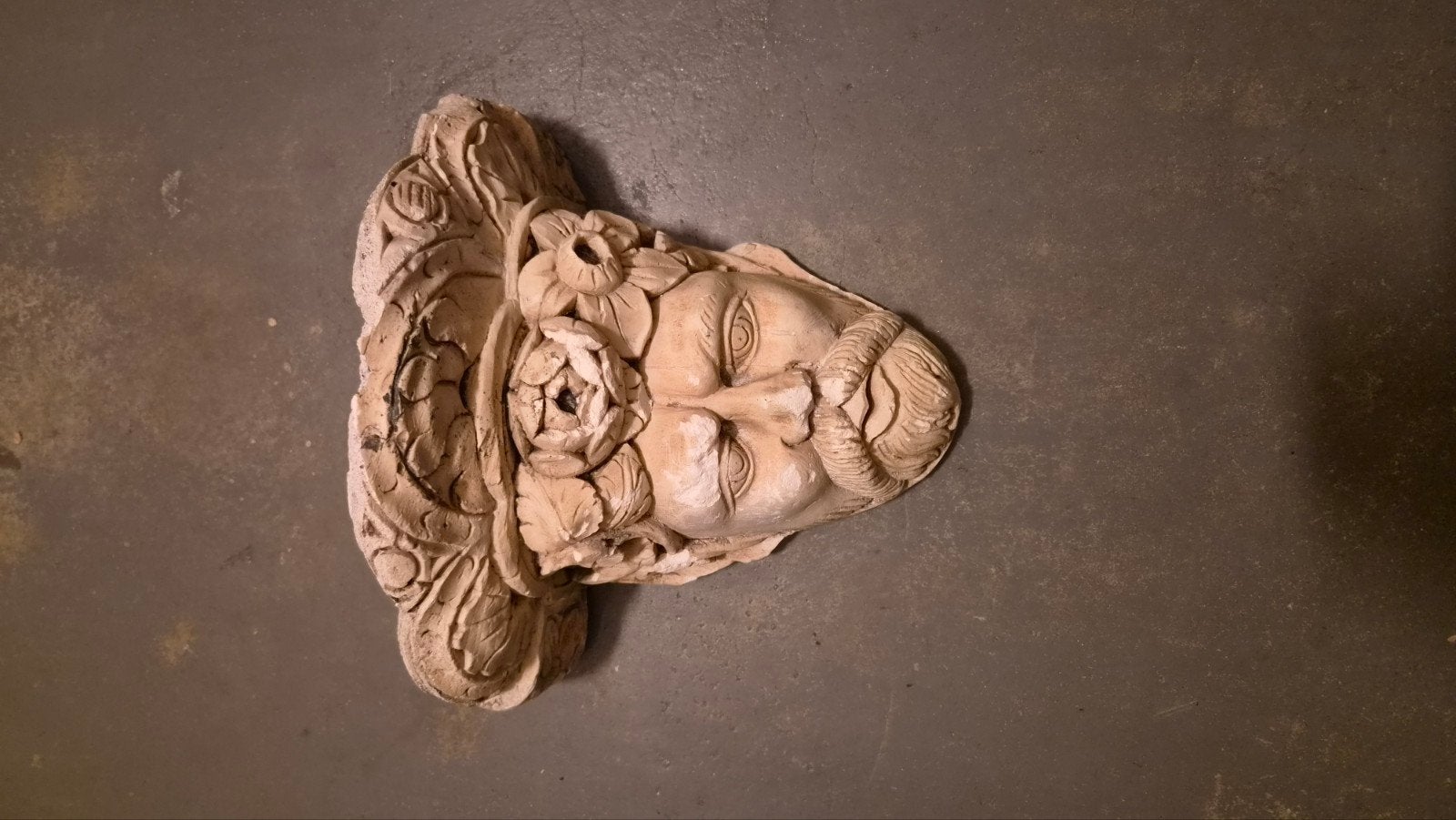 Decoratief oud gipsen hoofd, Griekse stijl, Ophalen of Verzenden