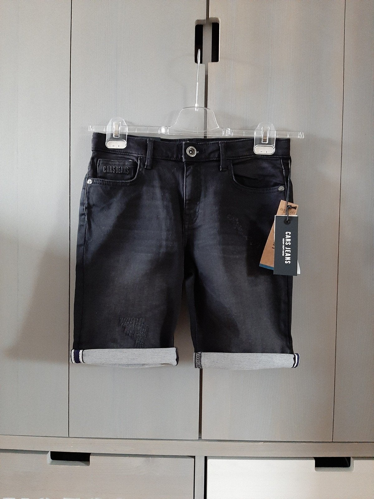 Cars short spijkerbroek black zwart maat 16 176 Nieuw!, Kinderen en Baby's, Kinderkleding | Maat 176, Broek, Nieuw, Ophalen of Verzenden