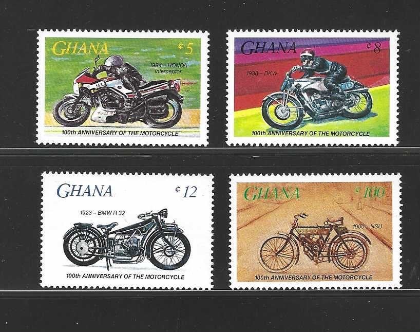 Ghana 1102-1105 Motoren  jaar 1985 serie postfris, Ophalen of Verzenden, Postfris, Overige thema's