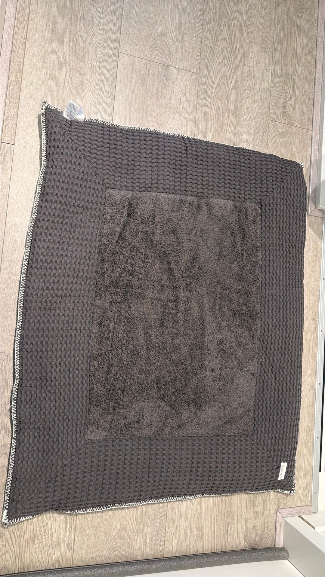 Boxkleed koeka taupe 95x75, Ophalen of Verzenden, Zo goed als nieuw, Rechthoekig, Boxkleed