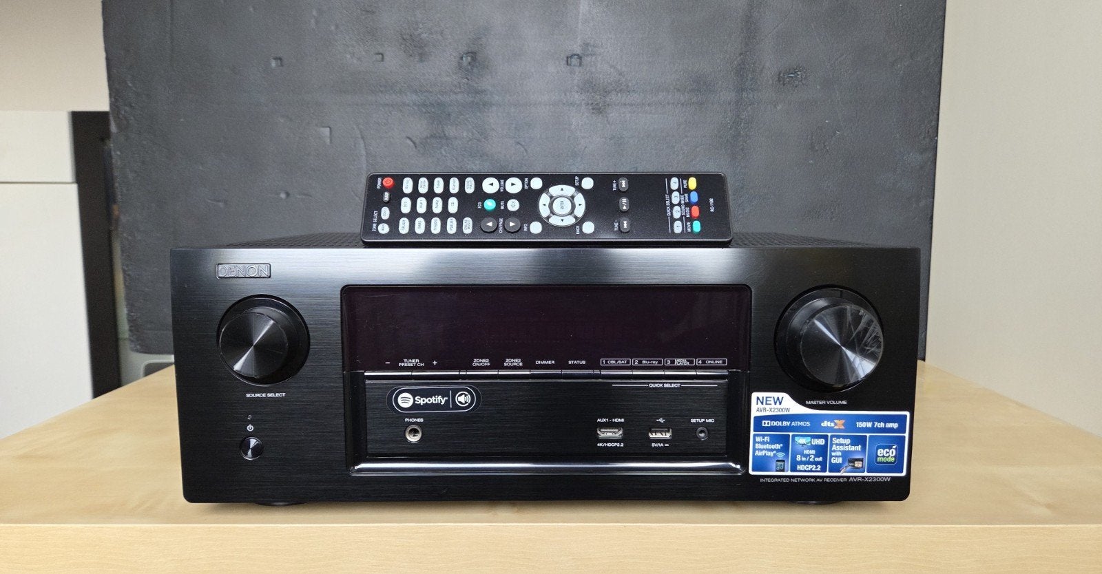 Denon AVR-X2300W met Dolby Atmos, Ophalen of Verzenden, Zo goed als nieuw, 120 watt of meer, Denon