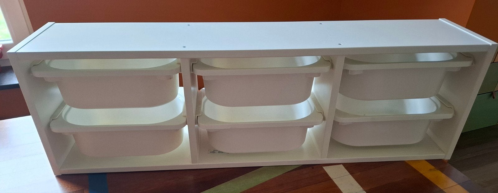 Ikea Trofast wandmeubel met bakken, Ophalen, 25 tot 50 cm, Minder dan 150 cm, Minder dan 100 cm