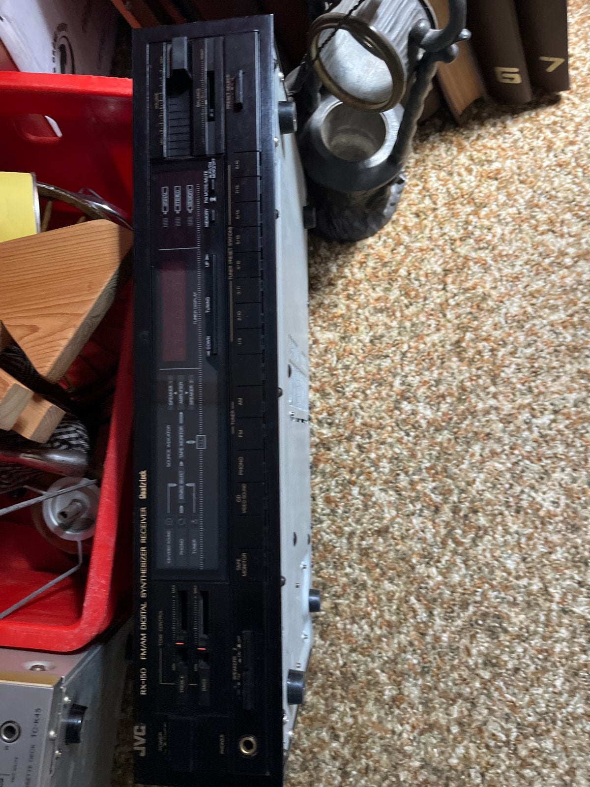 JVC RX-150 FM/AM Digitale Synthesizer Receiver, Audio, Tv en Foto, Versterkers en Receivers, Ophalen, Gebruikt, JVC, Minder dan 60 watt