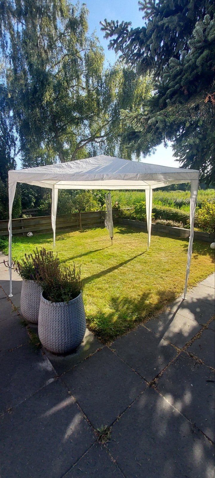Partytent Central Park wit - 3x3 meter, Ophalen