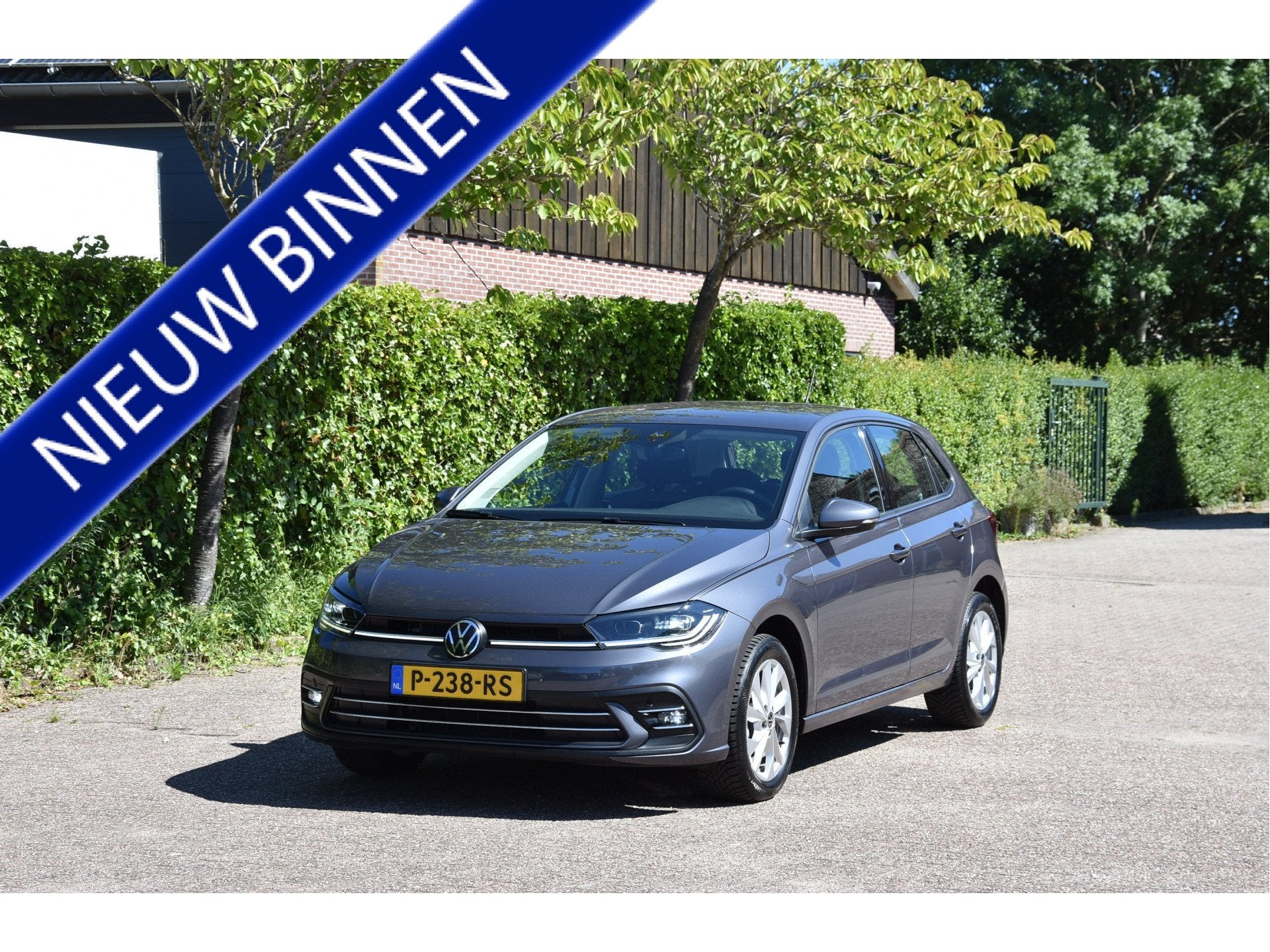 Volkswagen Polo 1.0 TSI 96 PK Style IQ-LED IQ-Drive ECC ACC, Stof, Gebruikt, 580 kg, Met garantie (alle)