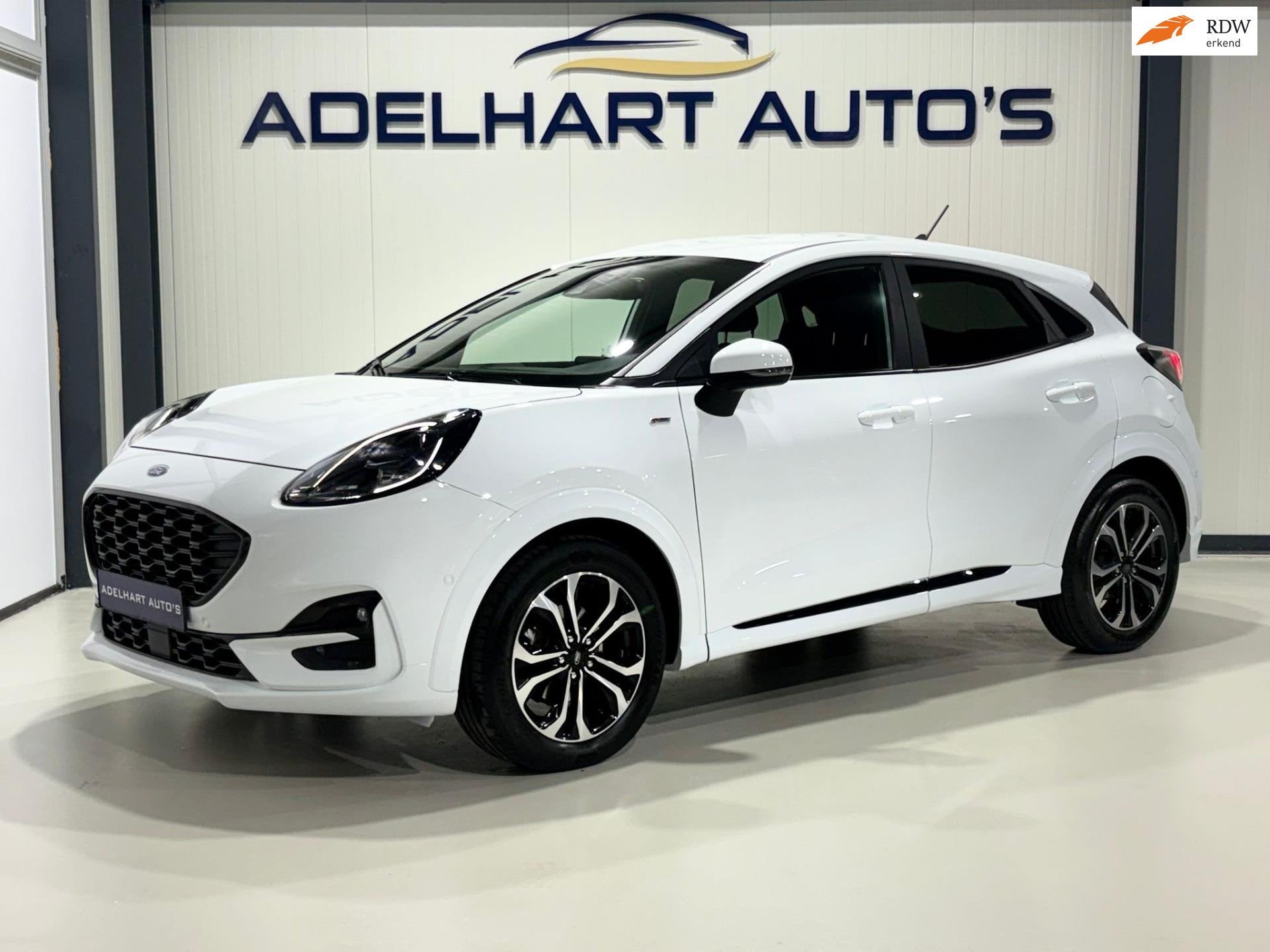 Ford Puma 1.0 EcoBoost Hybrid ST-Line 155 PK / Navigatie ful, Voorwielaandrijving, Wit, Origineel Nederlands, Bedrijf