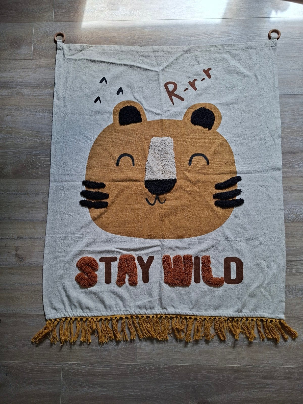 Wandkleed baby-/kinderkamer 'Stay Wild' - 130x100 cm, Kinderen en Baby's, Overige merken, Ophalen of Verzenden, Zo goed als nieuw