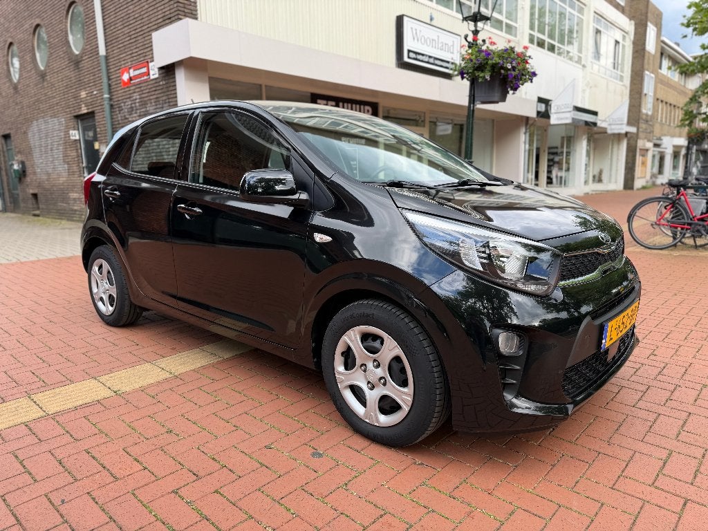 Kia Picanto 1.0 DPi ComfortLine 2021, NAP, BTW, Voorwielaandrijving, Stof, Zwart, Origineel Nederlands